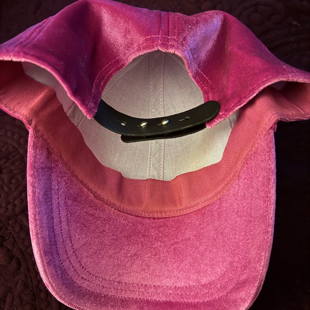 Pink Velvet Women's Cap - Picture 4 of 6